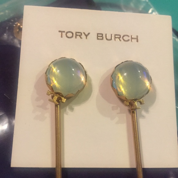tory burch // opalescent statement drop earrings - Picture 6 of 7